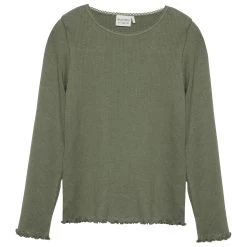 Minymo Girl's T-Shirt L/S Rib - Longsleeve