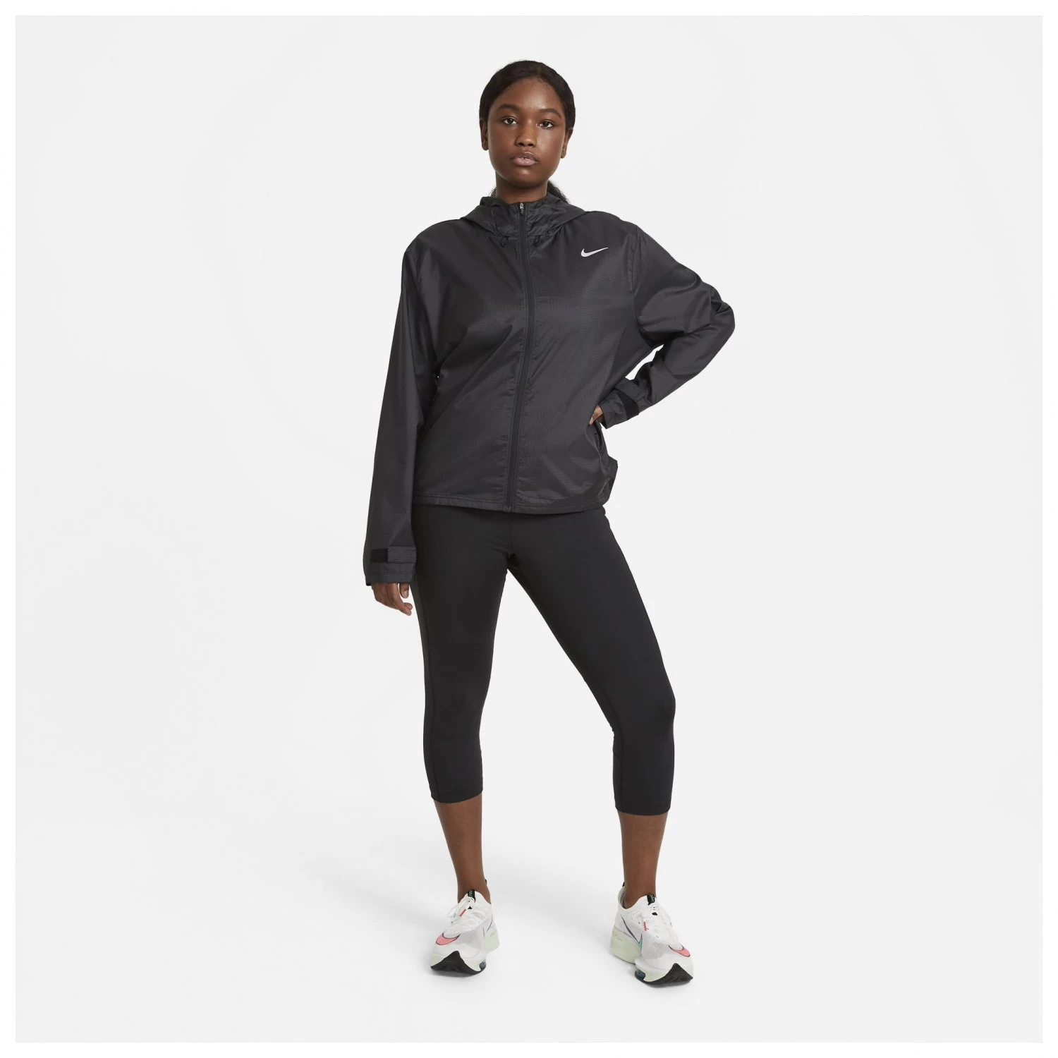 Nike Women's Fast Mid-Rise Crop Running Leggings - Running Tights - Image 10