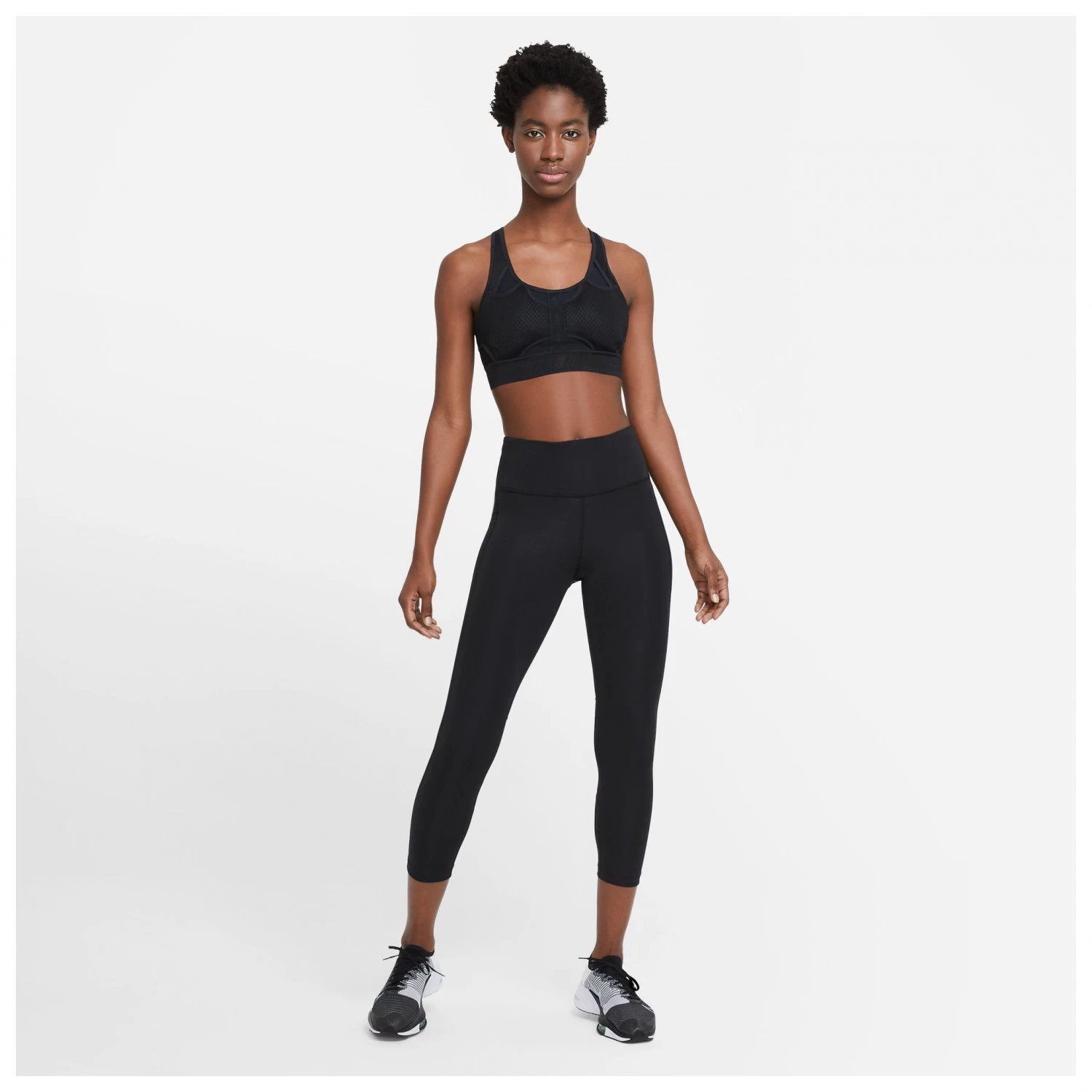 Nike Women's Fast Mid-Rise Crop Running Leggings - Running Tights - Image 12