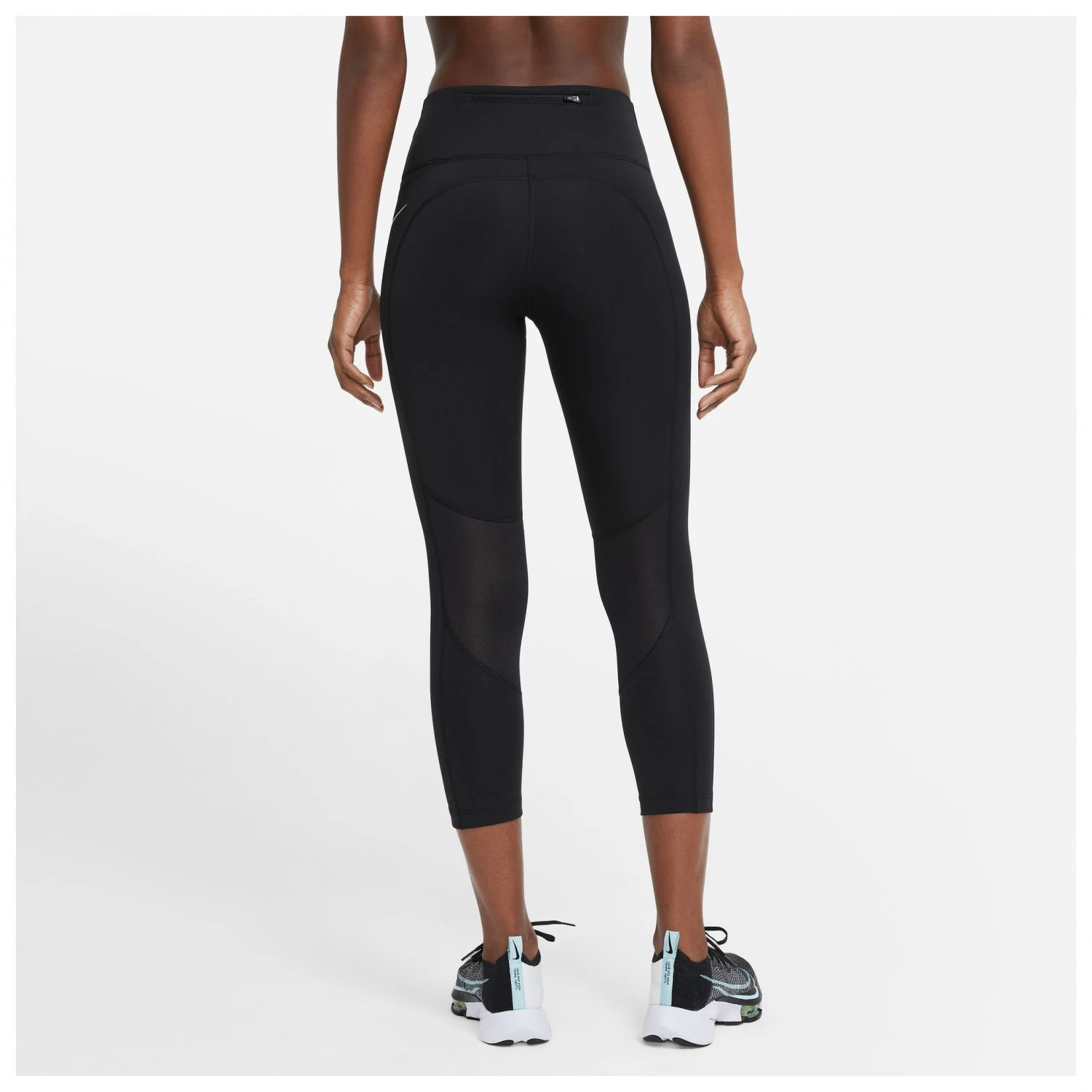 Nike Women's Fast Mid-Rise Crop Running Leggings - Running Tights - Image 2