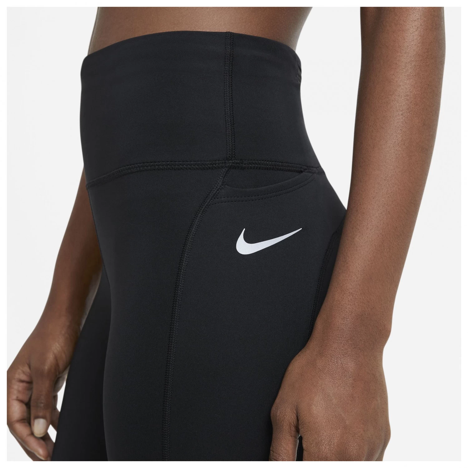 Nike Women's Fast Mid-Rise Crop Running Leggings - Running Tights - Image 3