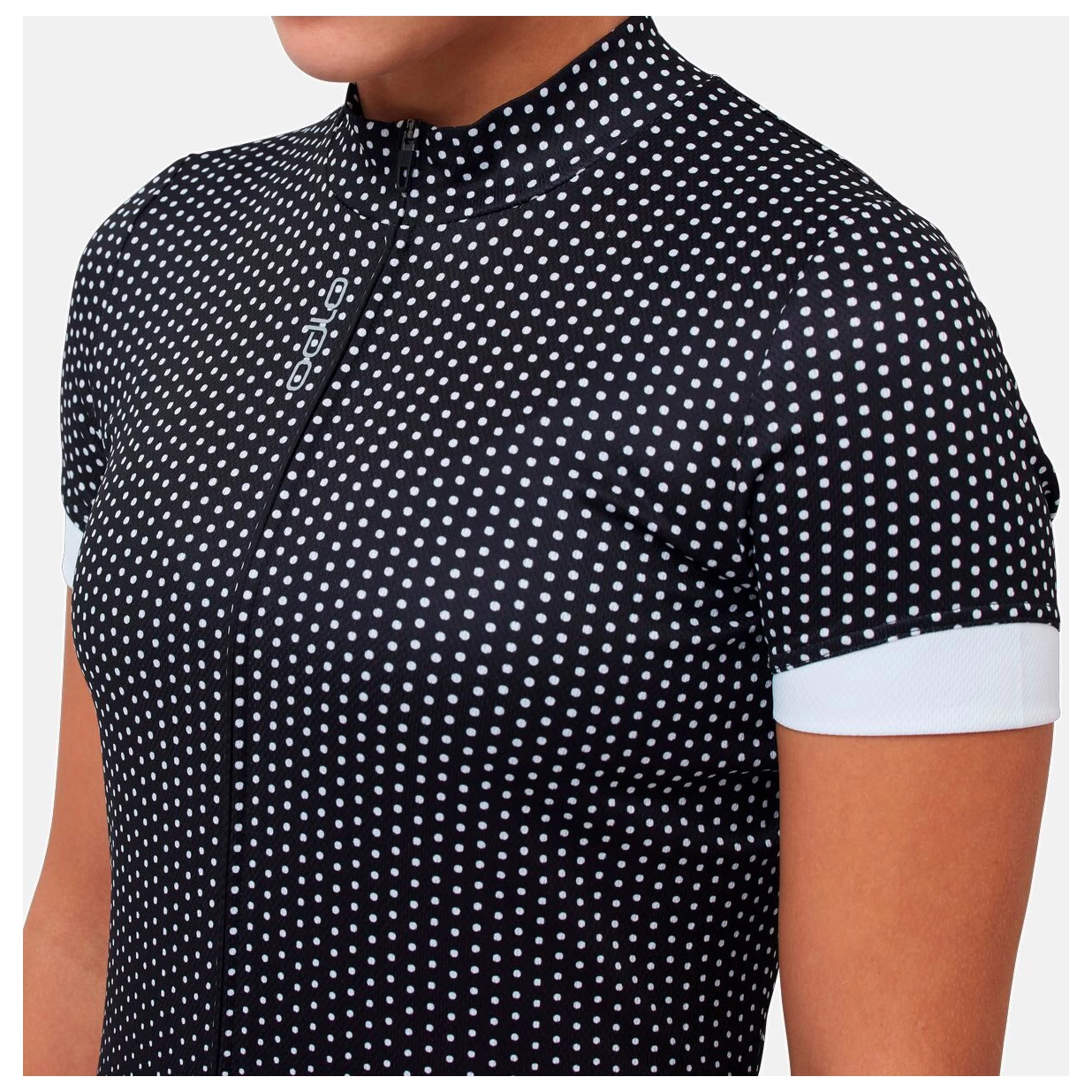 Odlo Women's T-Shirt S/U Collar S/S FZ Essential Print - Cycling Jersey - Image 8