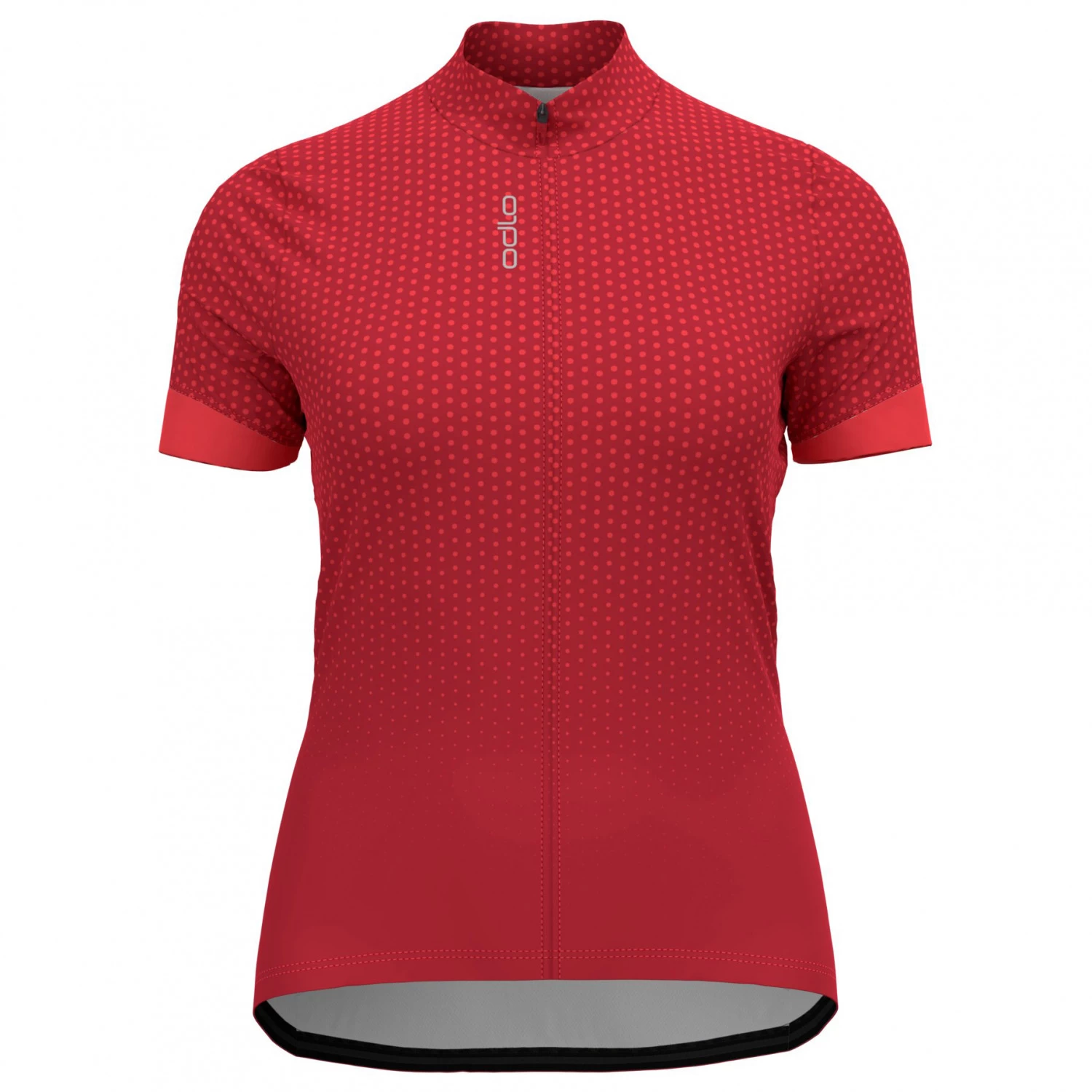 Odlo Women's T-Shirt S/U Collar S/S FZ Essential Print - Cycling Jersey