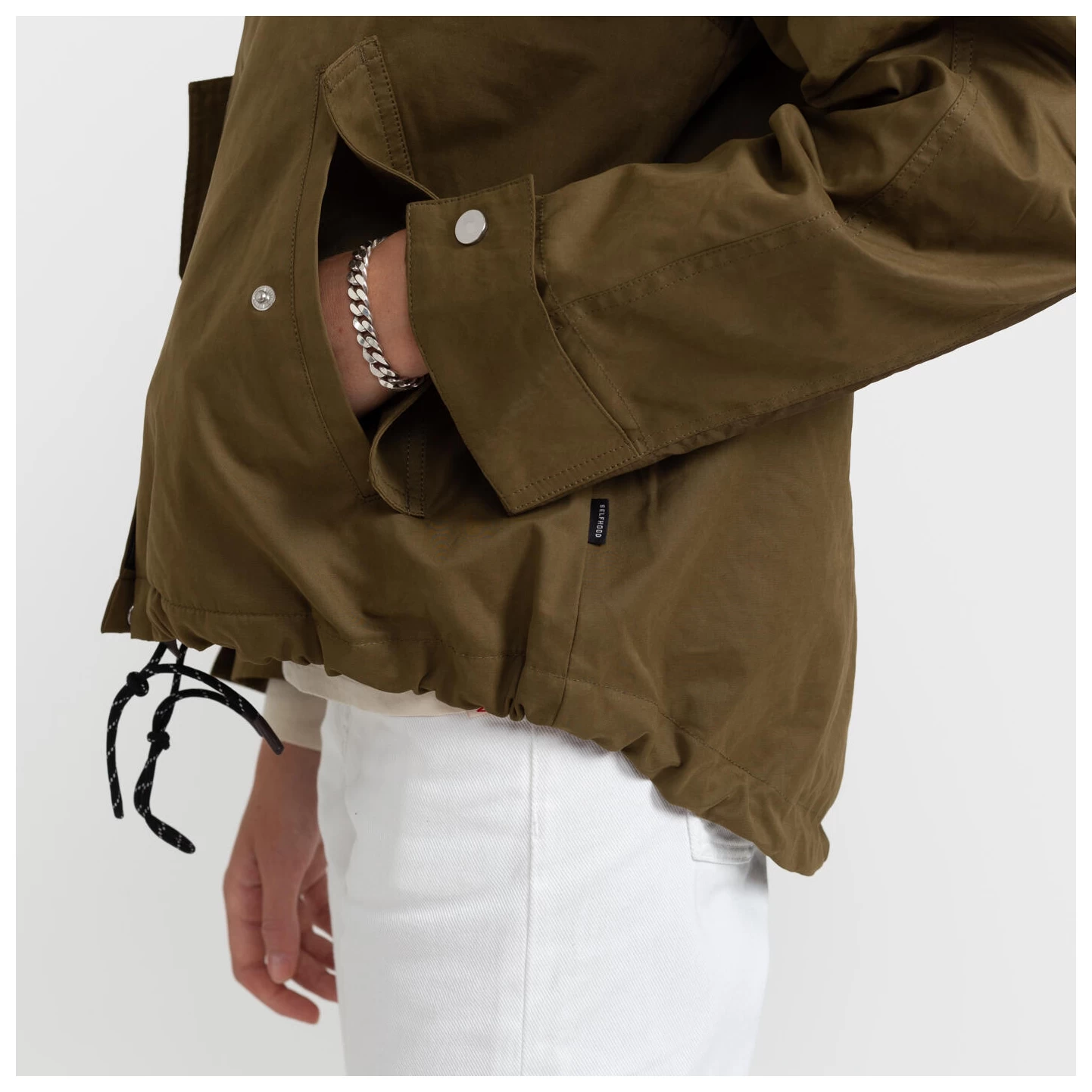 Women's A-Shaped Short Parka - Casual Jacket - Image 4