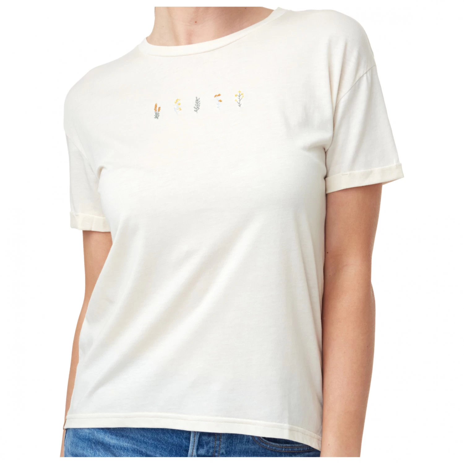 Tentree Women's River Flowers Embroidery T-Shirt